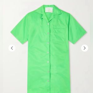 Remain Birger Christensen Recycled Shell Mini Shirt Dress Sz 8, 10